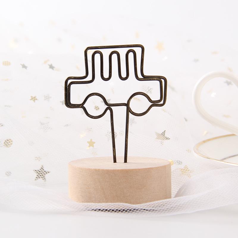 Retro Wooden Memo and Photo Clip - Cute Home Decor Ornament