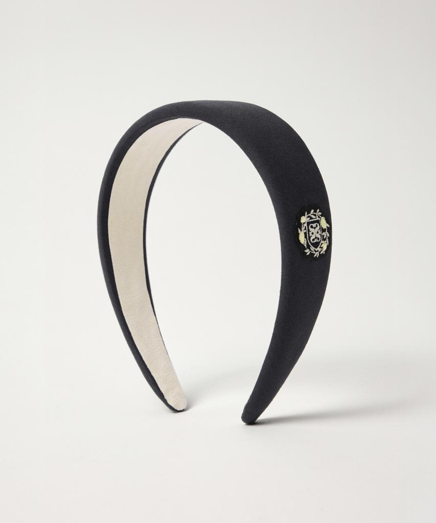 Satur (W.) Crest Logo Hairband Charcoal