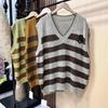 Vest for Women Sleeveless Sweater Tops Knitted  Sweater Vest Oversize Loose Versatile Casual Sleeveless Coat Vest Top