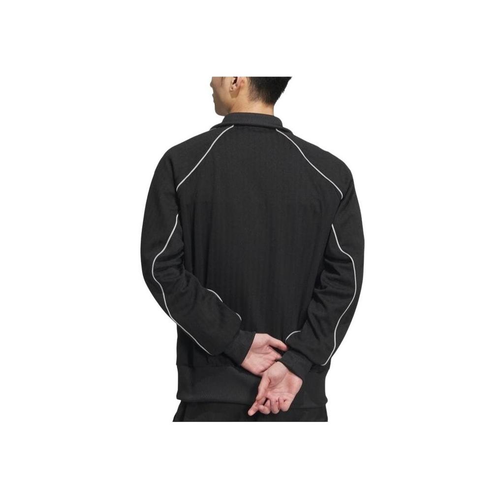 adidas Byd3s Side Stripe Comfortable Stand Collar Casual Jacket Unisex Jacket Black JG8578