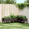 VidaXL Planter with Legs, Raised Bed, Flower Box, Plant Pot Garden Patio Terrace Backyard Outdoor, 367910
