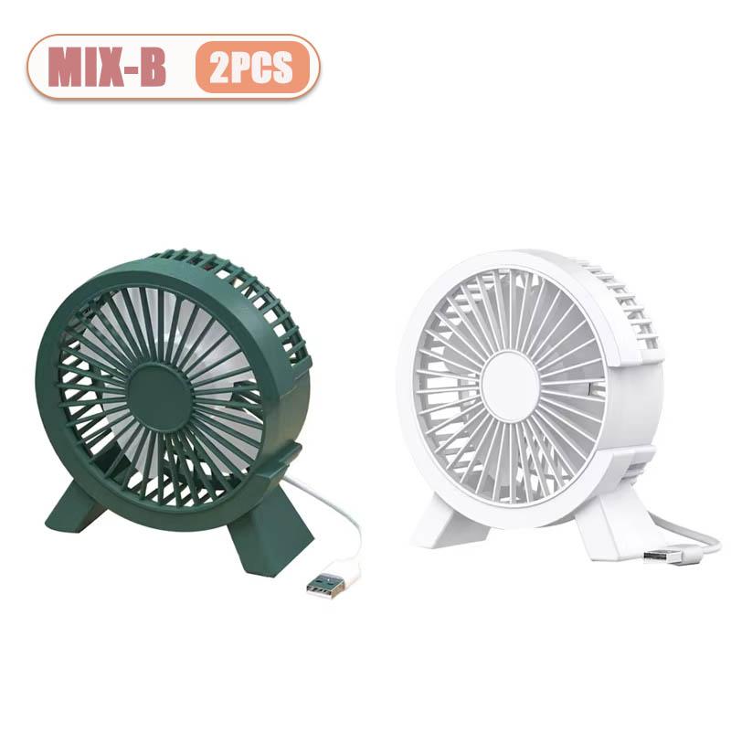 1/2/4PCS Quiet Desktop Fan for Students High Velocity Small Table Fan with USB Powered for Dormitory Bedroom Office Cooling