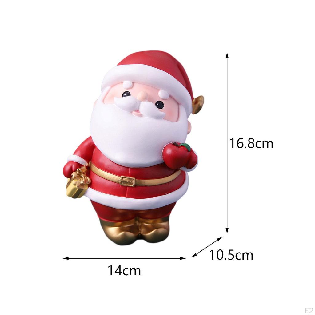 Christmas Decoration Piggy Bank Figurine Photo Prop Table Sculpture for Indoor Home Decor