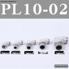 Pneumatic Tube Quick Connector: PL8-02, 4-M5, 6-01, 10-03, 12-04 Threaded Elbow