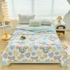 Cute Zoo Animals Print Quilt Bedspreads Children Adults Thin Comforter Summer Quilt Single Double Bed Air-Condition Bed Blanket