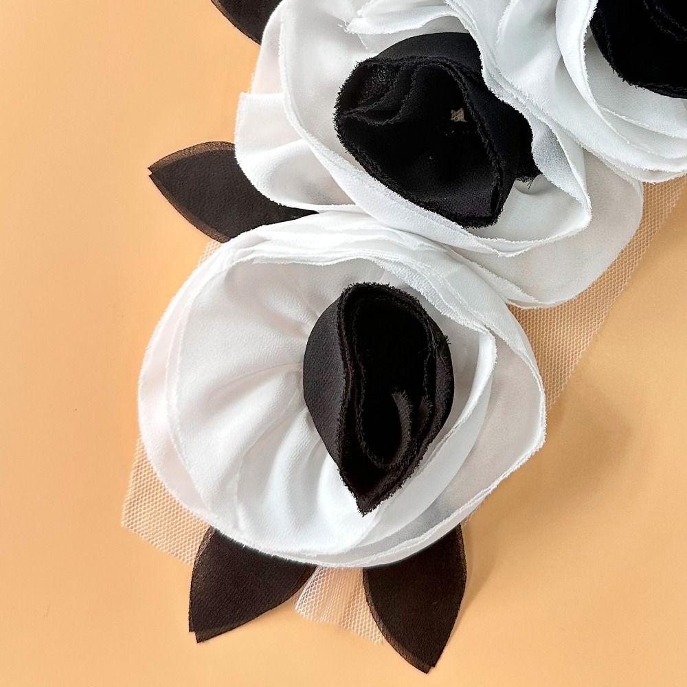 Chest Flower Clothing Patch Artificial Clothes Appliques DIY Large Flower Patch  Sewing