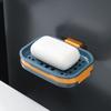 Bathroom Soap Holder Wall Mount Wall Mounted Draining Soap Saver For Bathroom Tile Soap Dish Soap Self-Adhesive Bathroom