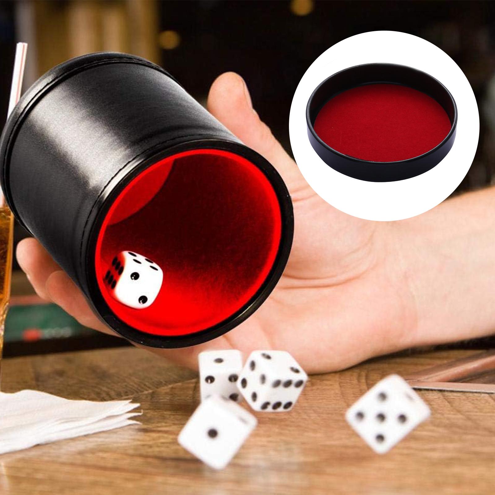

Quiet PU Leather Straight Dice Cup Shaker Mute Dice Cups Drinking Game Entertainment Dice Cup Bar Game Supplies B