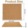 6Pcs Cork Board Rectangular Bulletin Board Self-Adhesive Cork Display Panel for Office School Photo Background DIY Home Decor
