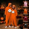 Couples Halloween Matching Flannel Jumpsuit Costume for Men and Women