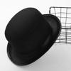 Unisex Black Felt Top Hat for Children and Adults Dress Up Accessory for Magician or Ringmaster Theme Party