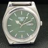 AUTOMATIC VINTAGE SEIKO 5 JAPAN 6309A MENS GREEN COLOR DIAL WATCH a701311-5 R206a-a701311