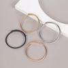 Stainless Steel Waterproof Non-Fading Threaded Circle Bangle