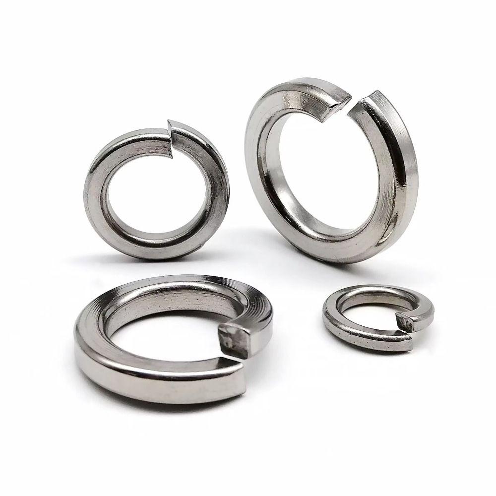 1000PCS 304 Stainless Steel Metric Split Lock Washer Set Gasket Spacer Assortment Set  Industrial