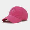 New Sun Embroidery Soft Top Baseball Cap Trendy Men's Fashion Versatile Cap Women's Face Small Outdoor Sun Hat
