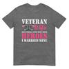 Veteran Wife Married Mine Proud Military Husband Veteran Day TShirt