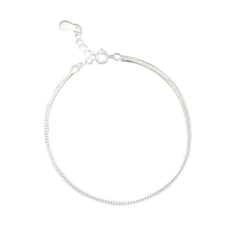 VENTFILLE 925 Sterling Silver Extremely Fine Bracelet For Women Girl Keel Chain Simplicity Versatile Jewelry Gift Dropshipping