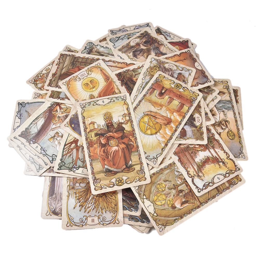 Tarot Mucha Tarot Deck Card Table Card Game Board game Fate Divination Card