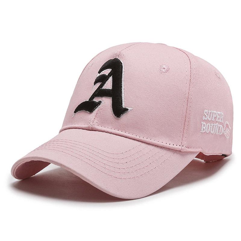 Retro Korean Letter-Embroidered Baseball Cap - Unisex Duckbill Hat for Autumn/Winter