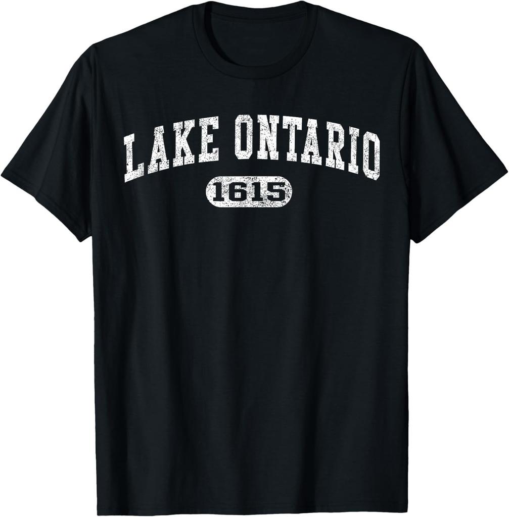 Retro Vintage Distressed Lake Ontario Est 1615 Men Women T-Shirt unisex T-Shirt