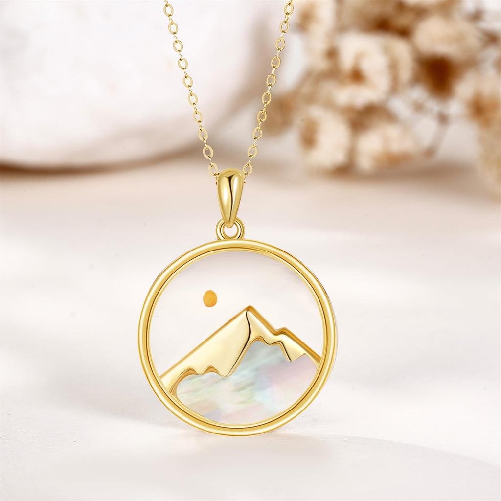 Stainless Steel Mustard Seed Faith-moving Mountain Woman Necklace