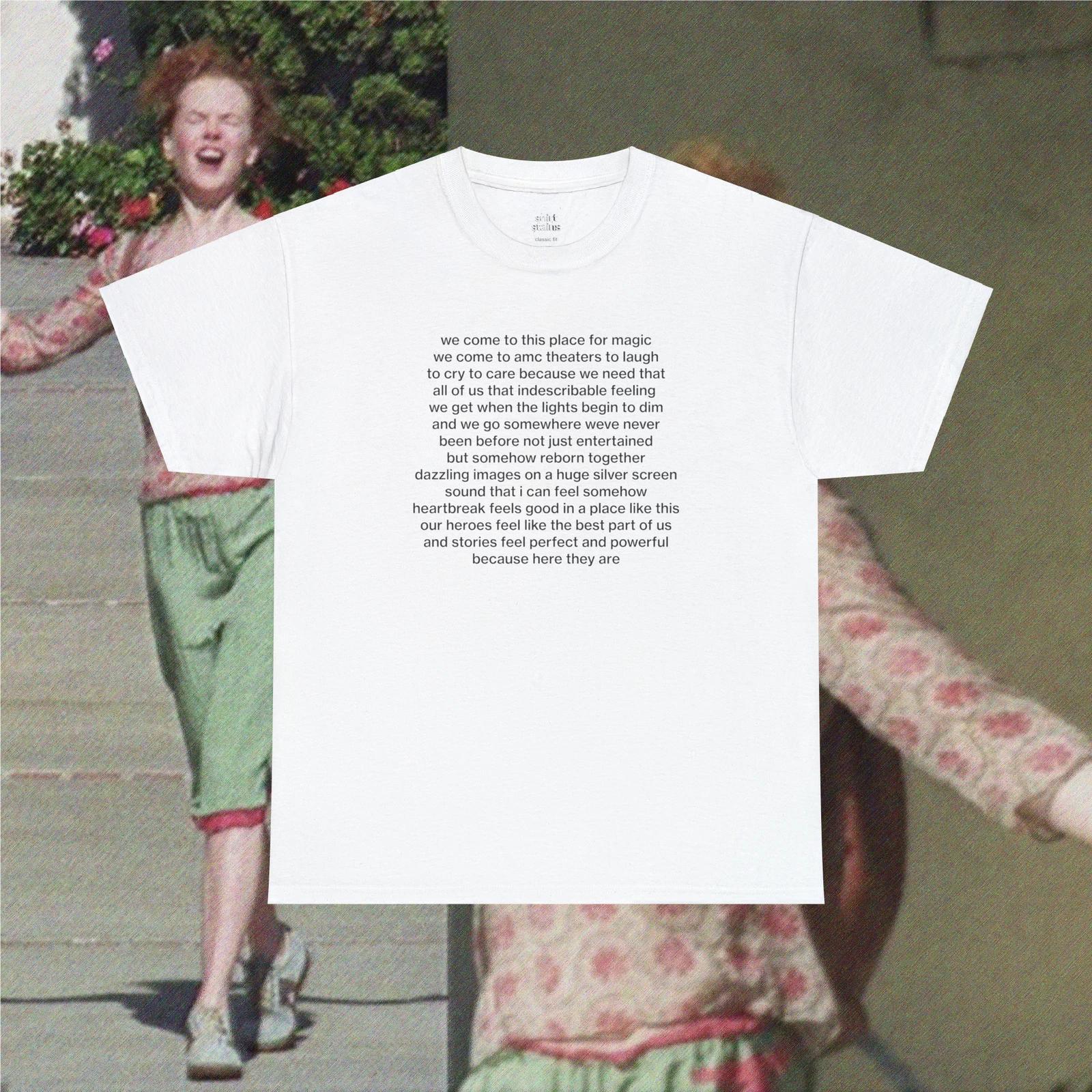 Funny Nicole Kidman AMC Speech Meme Tee - Classic Fit | UNISEX 2XL