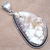 Pendant Wild Horse Jasper Gemstone Handmade Silver Jewelry 2.25"