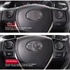 For Toyota Corolla 2014-2018 Steering Wheel Button Trim Sticker Black Carbon Fiber Cover Interior Accessories Upgrade Decor Styl