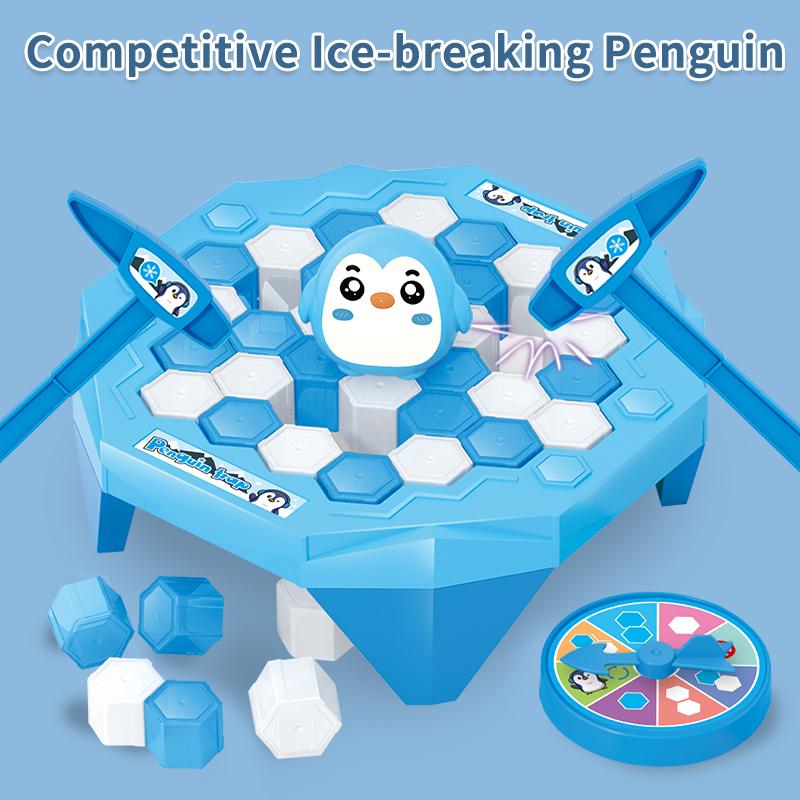 1 Stück „Save Penguin on Ice“-Spiel, Pinguinfalle, Eis brechen, aktivieren, Familienparty, Eis brechen, Kinder-Puzzle, Tisch, Klopfblock, HMM