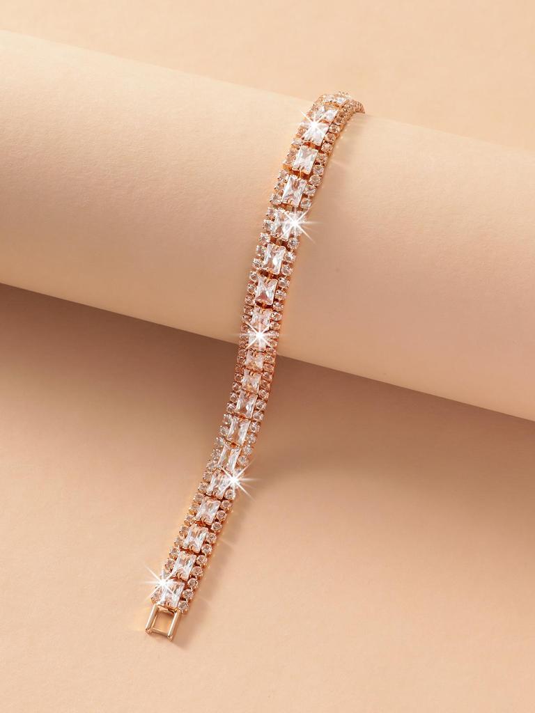 Elegant Crystal Necklace & Earrings Set for Weddings and Banquets