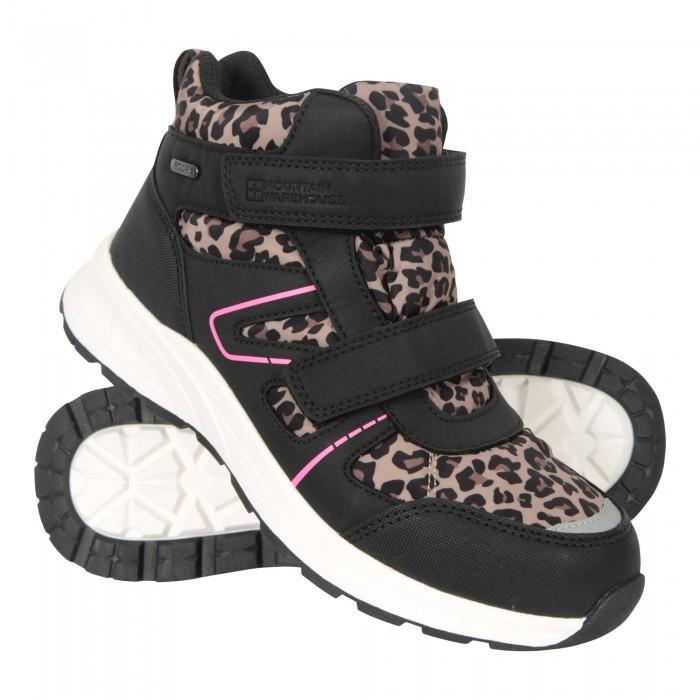 Mountain Warehouse Childrens/Kids Jupiter Adaptive Leopard Print Walking Boots