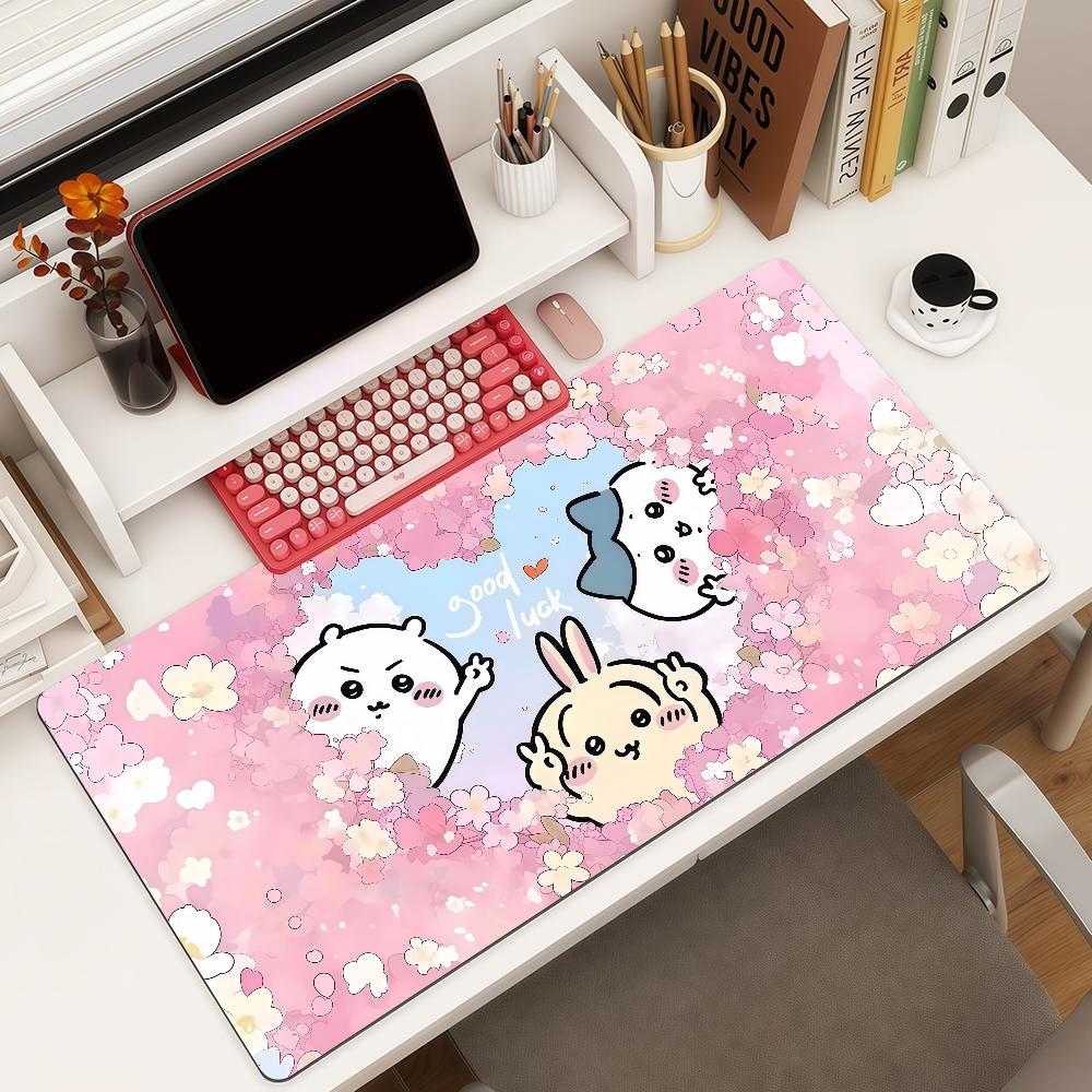 Cartoon Cute Cchiikawa Mouse Pad Square Office Gaming Desk Mat Waterproof Nonslip Rubber Decorative