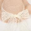 New Lace Ribbon Straw Hat Women's Summer Sunscreen Sun Hat Seaside Shade Idyllic Hat