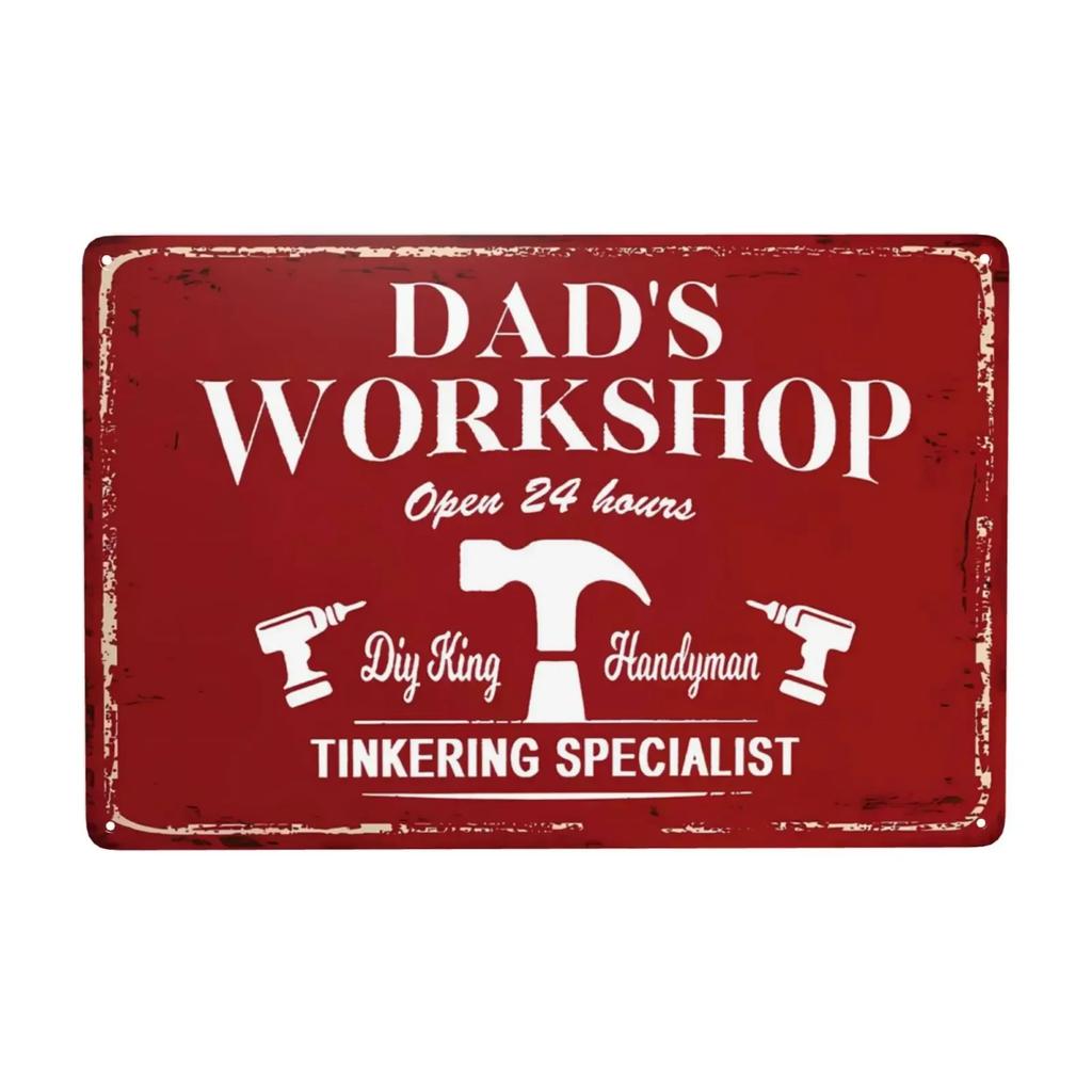 1pc, Full Service Garage Sign,Mechanic Car Service Parts Repairs Vintage Metal Signs for Cafe Bar Shop Wall Decor 8x12 Inch