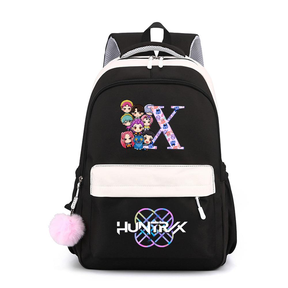26 English Letter K-Pop Printed Large Capacity Waterproof Backpack for Teenger Student Girl Boy Schoolbag Bookbag Kid Gift Women Travel Bag Mochila