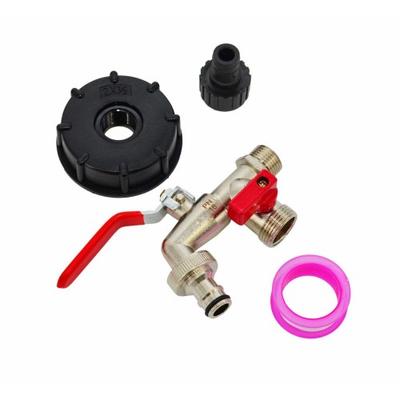 AW Tools Nickel Plated Double Lever Tap