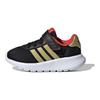 adidas Neo Lite Racer 3.0 Synthetic Leather Fabric Comfortable Non-Slip Wear-Resistant Low-Top Walking Shoes Baby Shoes Black Gold Red IG8957