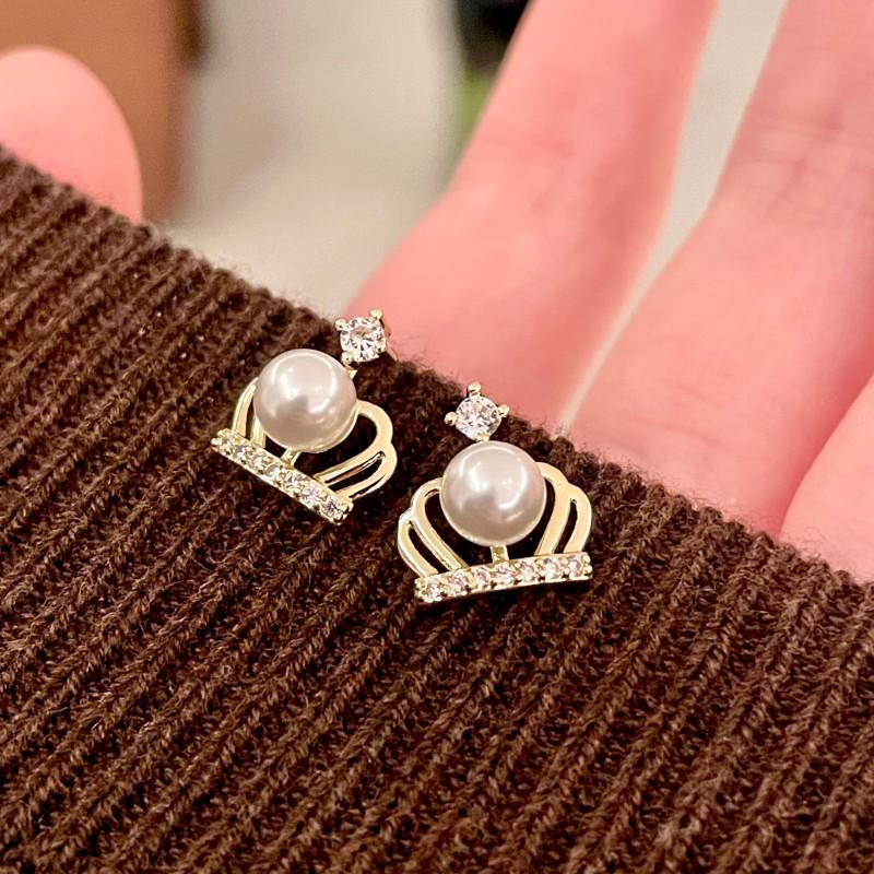 Vintage Black Series Stud Earrings 925 Silver Needle Minimalist High-End Personality Accessories for Women