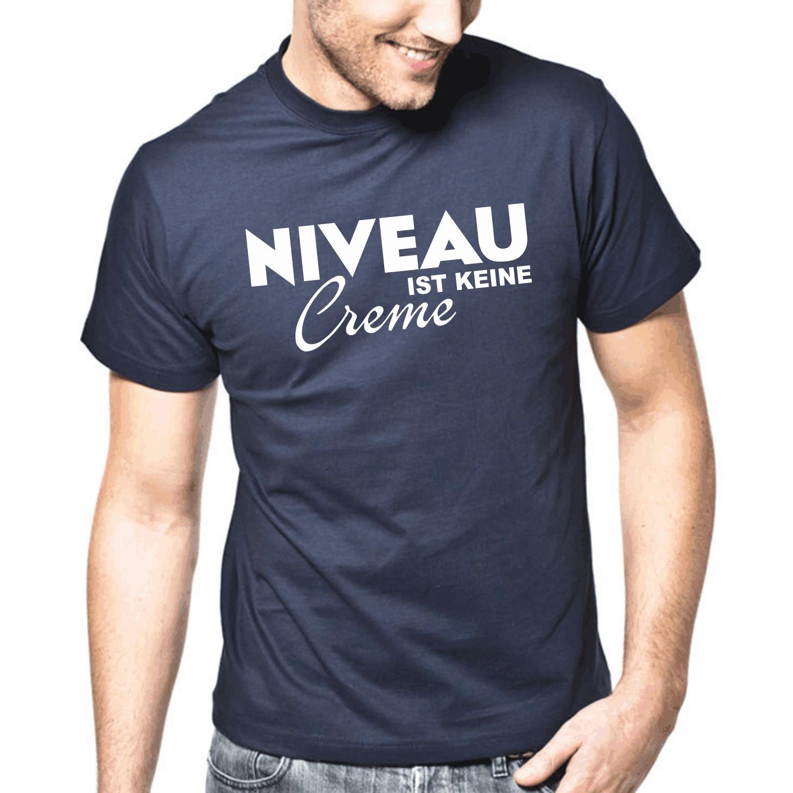 Men s and Women s T-shirts Niveau Ist Keine Crema Detto Regalo Divertente Divertimento Comedy Motto XL