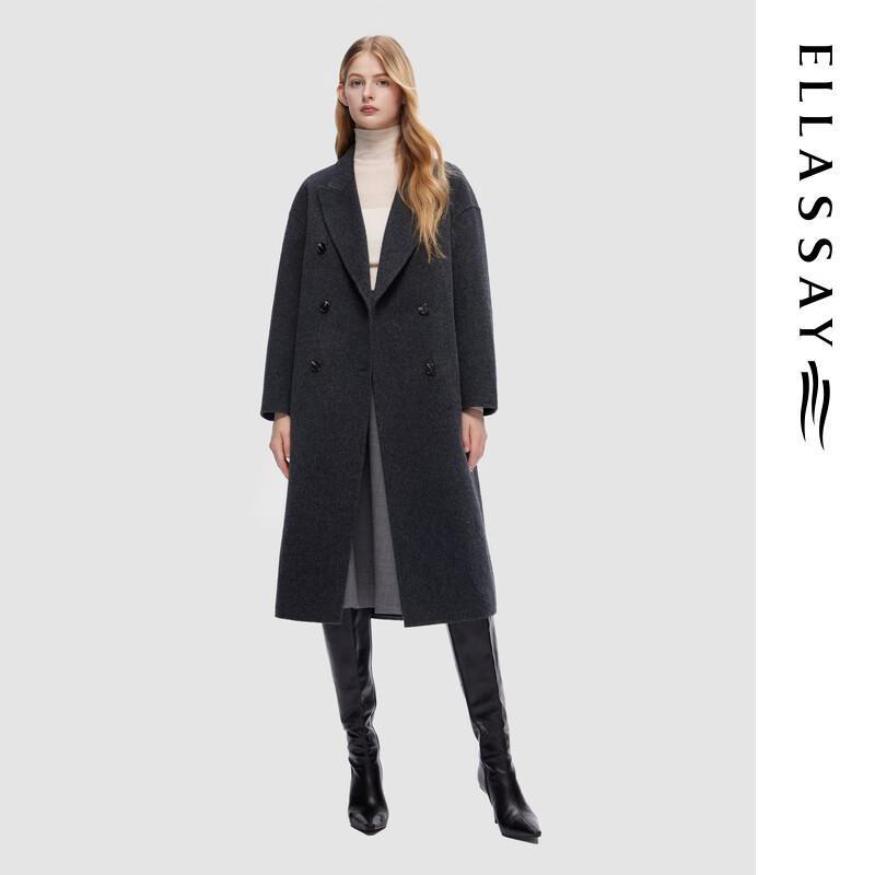 

ELLASSAY Women s Elegant Wool Blend Coat S