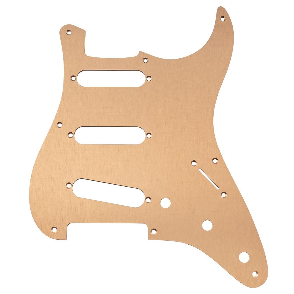 Musiclily Ultra 8 Hole SSS Stratocaster 50s Pickguard Aluminum Anodized Made In China for Squier Classic Vibe SQ CV 50s Reissue Vintage Strat Electric