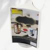 Transparent Menu Display Stand Three-Sided Vertical Price Tag Rack  Offices