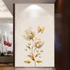 3D Tulip Butterfly Wall Stickers Self Adhesive Decorative Flowers for Bedroom Living Room Home Decor Removable Peel and Stick Wallpaper