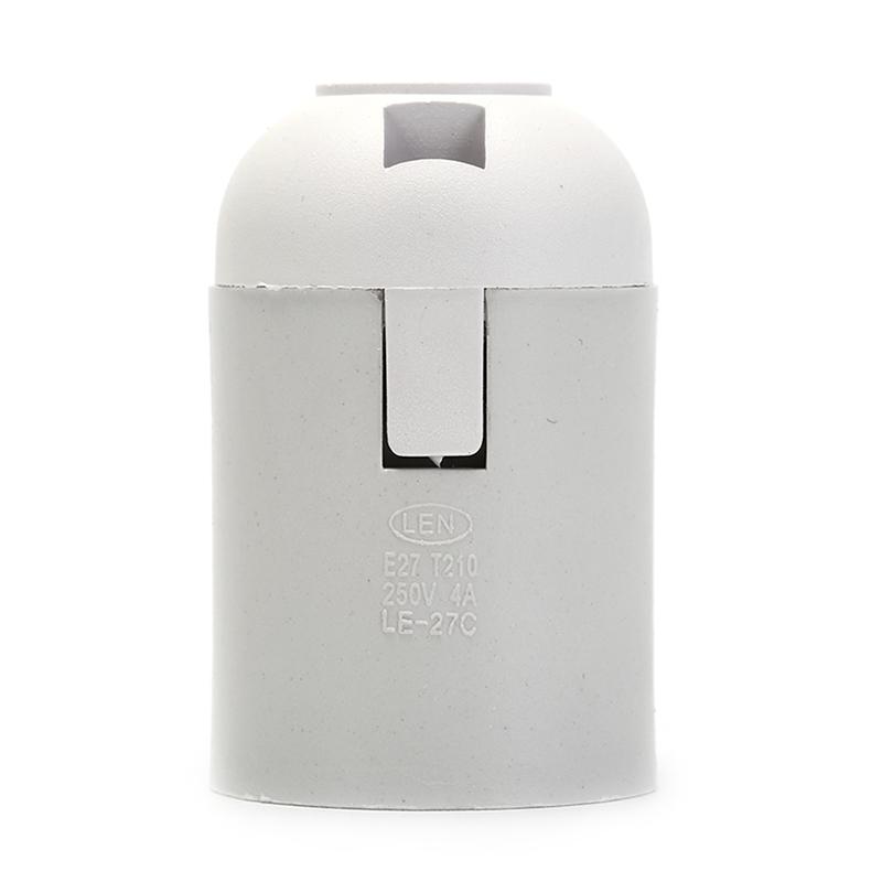 

Винт Es E27 M10 Лампочка Держатель лампы Подвесной патрон Абажур Воротник белый