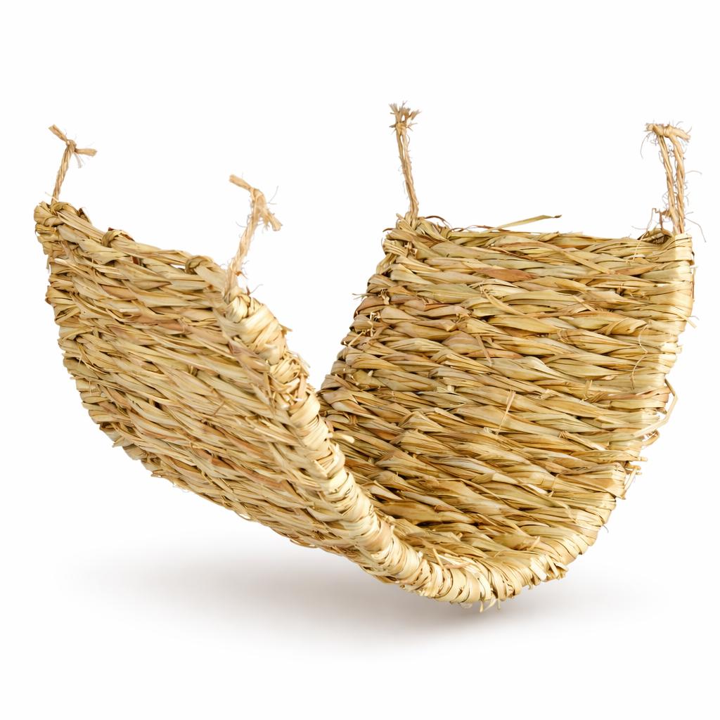 Wisząca Mata Z Trawy Morskiej 40 X 28 Cm - Naturalna Mata Do Gryzienia I Niszczenia Dla Gryzoni