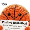 Pocket Sized Inspirational Gift for Athletes Knitted Positive Sports Ball Plush, Emotional Support Doll with Personalized Keepsake Softball