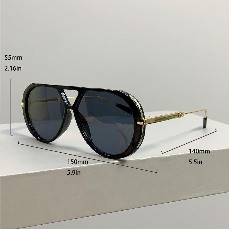 Nepolarizované Vintage Pilotné Slnečné Okuliare Módne Dvojitý Most Gradientné Viacfarebné Ležérne Okuliare Dámske Trendy Luxusný Dizajn Slnečné Okuliare