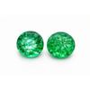 Natural Green Emerald 8-10 Ct CERTIFIED Colombian Round Cut Pair Loose Gemstone