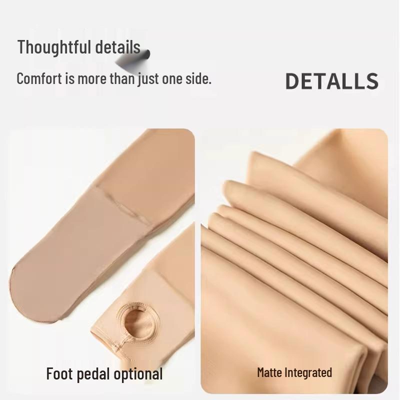 Women's Nude Feel High Elasticity Stockings with Plus Velvet Thickened Base Layer