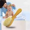 1 Pcs Newborn Hair Brush Infant Comb Head Massager Baby Care Pure Natural Wool Baby Wooden Brush Comb Brush Baby Hairbrush